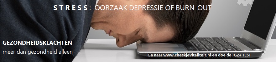 Banner Stress Thuis of op het werk man laptop NIEUW 001C